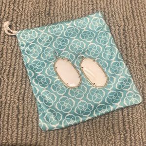 Kendra Scott white earrings